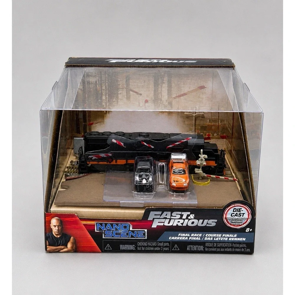 Jada Fast & Furious Nano Scene Final Race Diorama 34915 Diecast Cars Complete Bx